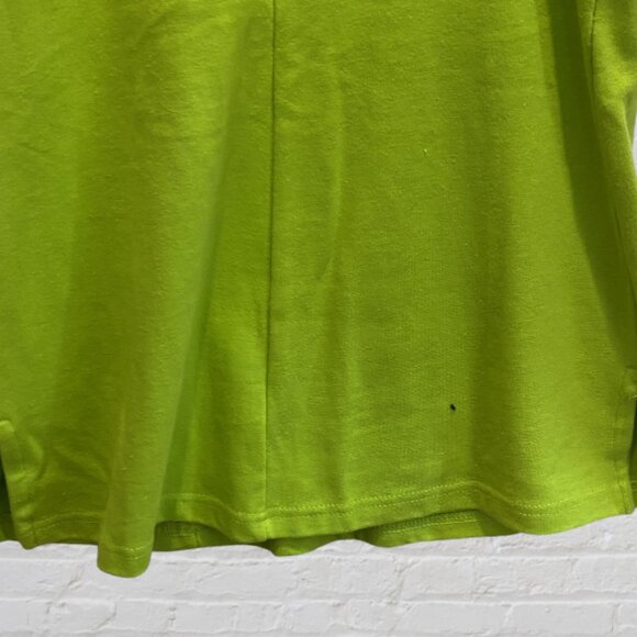 GW SPORT -- Long Top, Spaghetti Straps, Side Vents, Lime Green - Picture 12 of 15